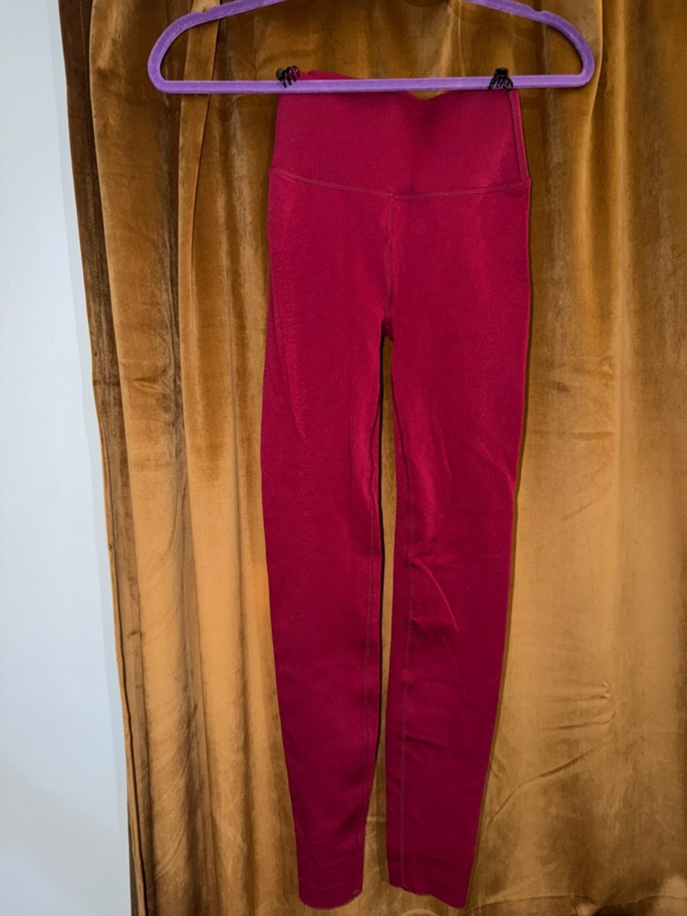 Fabletics SculptKnit High-Rise Leggings - Cherry Burst - Picture 3 of 4